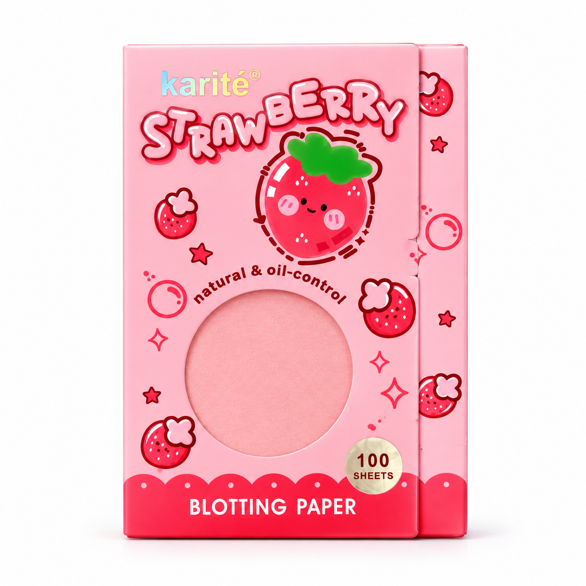 Papel Absorbente Facial Karité Strawberry Blotting Paper
