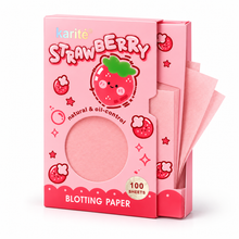 Papel Absorbente Facial Karité Strawberry Blotting Paper