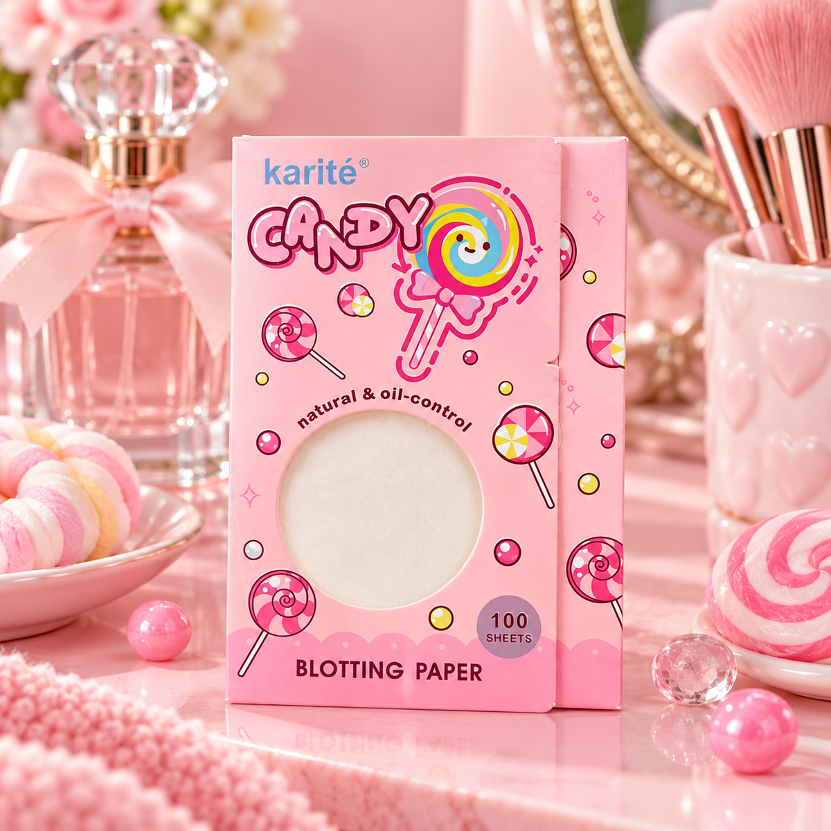 Papel Absorbente Facial Karité Candy Blotting Paper