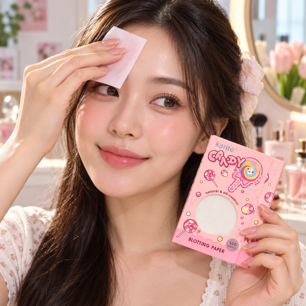 Papel Absorbente Facial Karité Candy Blotting Paper