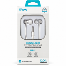 Audífonos Estéreo HJ-12 Blanco y Negro