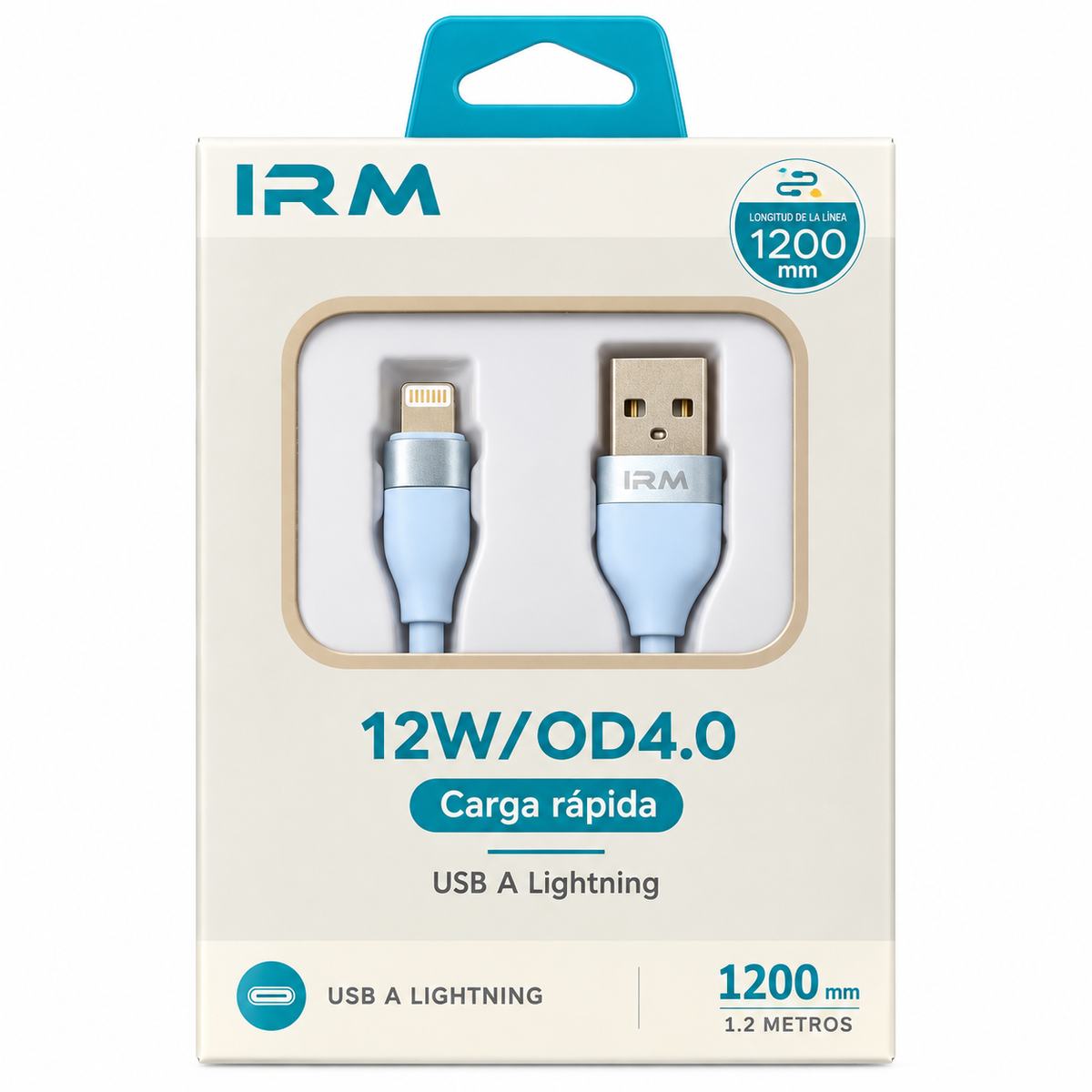 Cable para iPhone IRM 12W 1,2 m