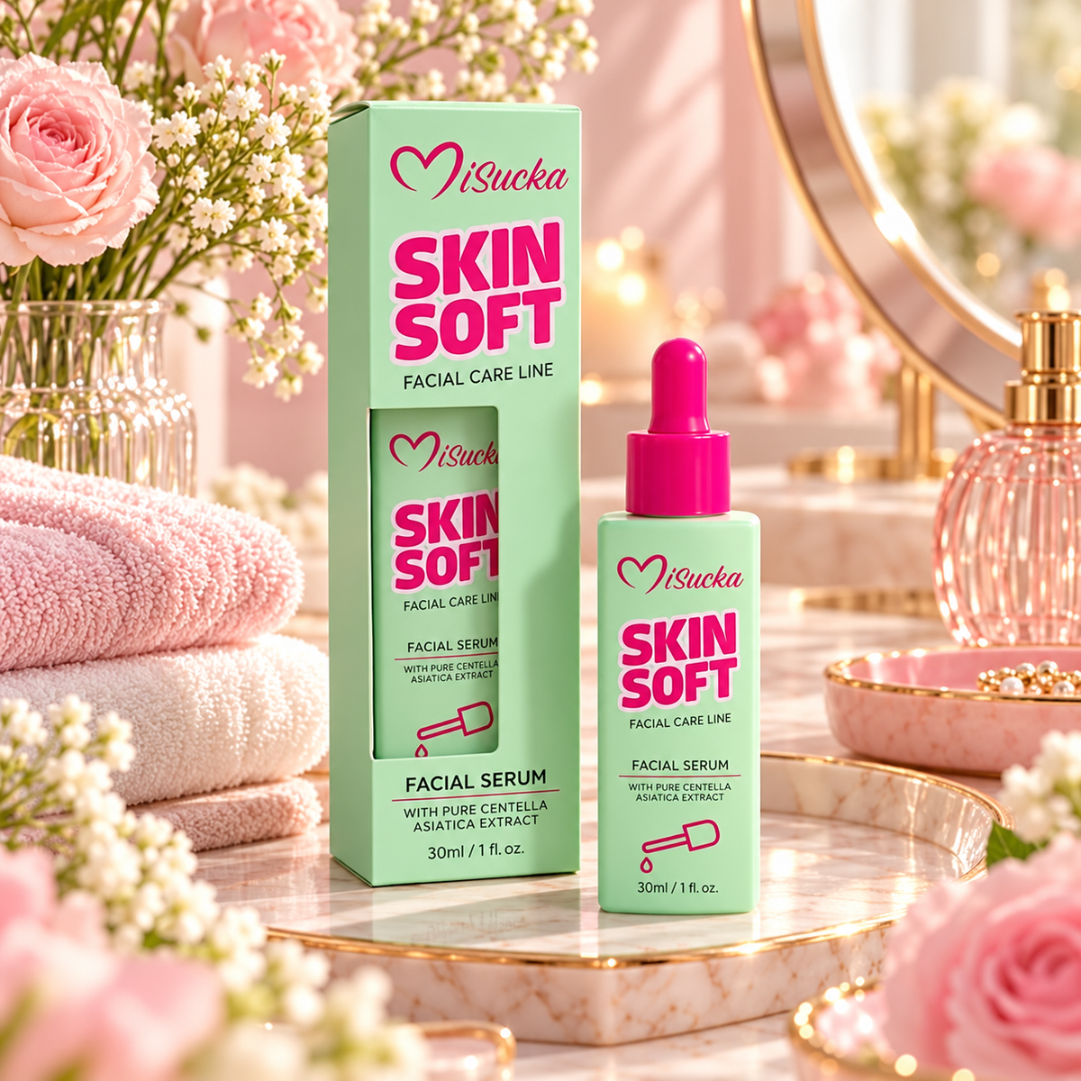 Sérum Facial Skin Soft con Centella Asiática 30 ml – Misucka