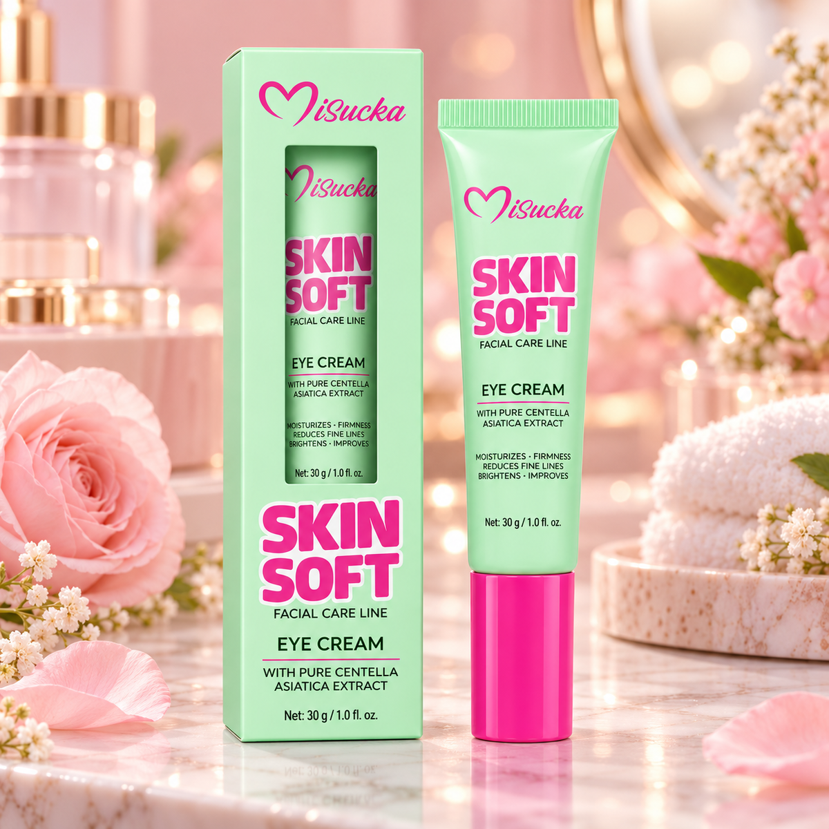 Crema de Ojos Skin Soft con Centella Asiática 30 g – Mirada Más Fresca y Suave