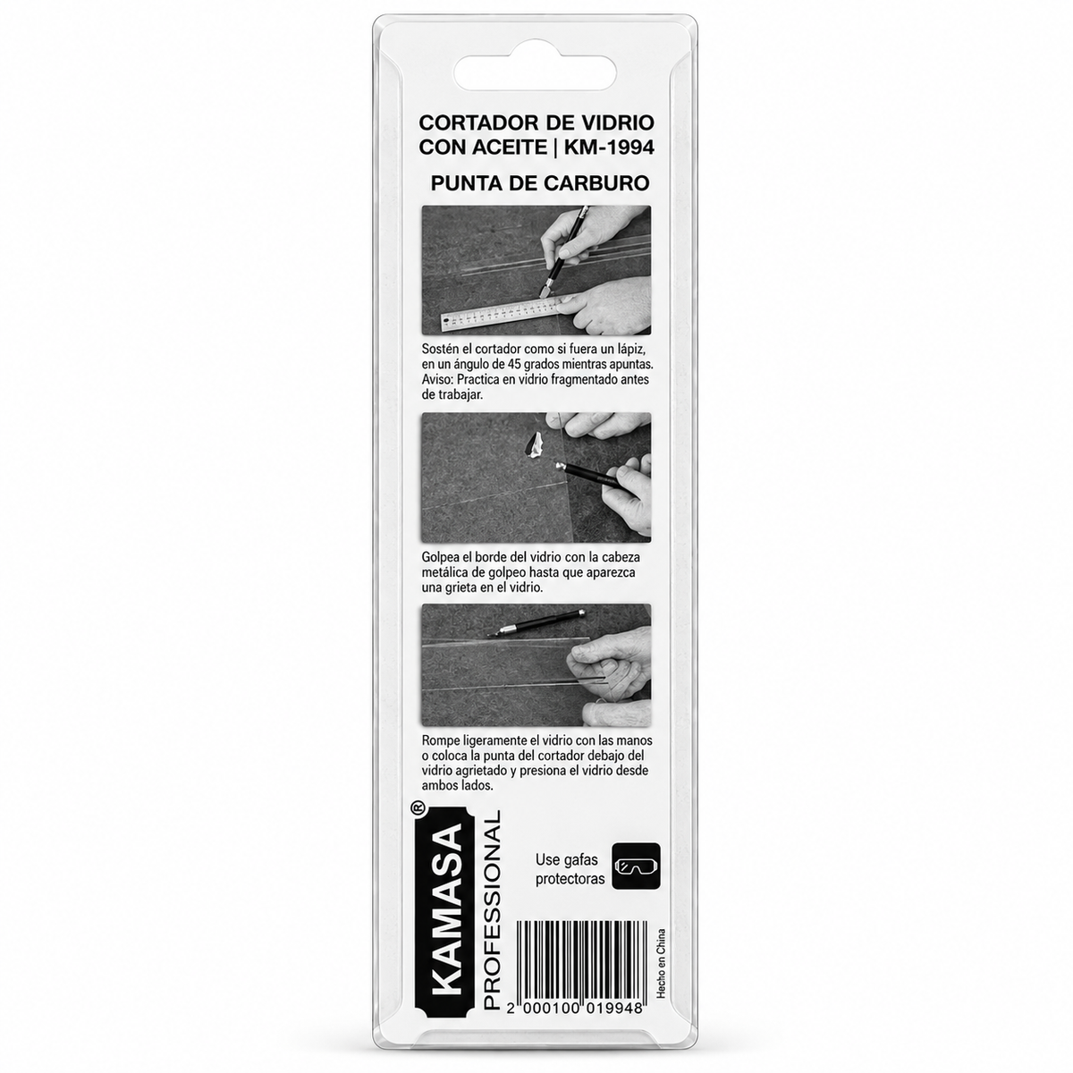 Cortavidrios Manual Dorado para Vidrio