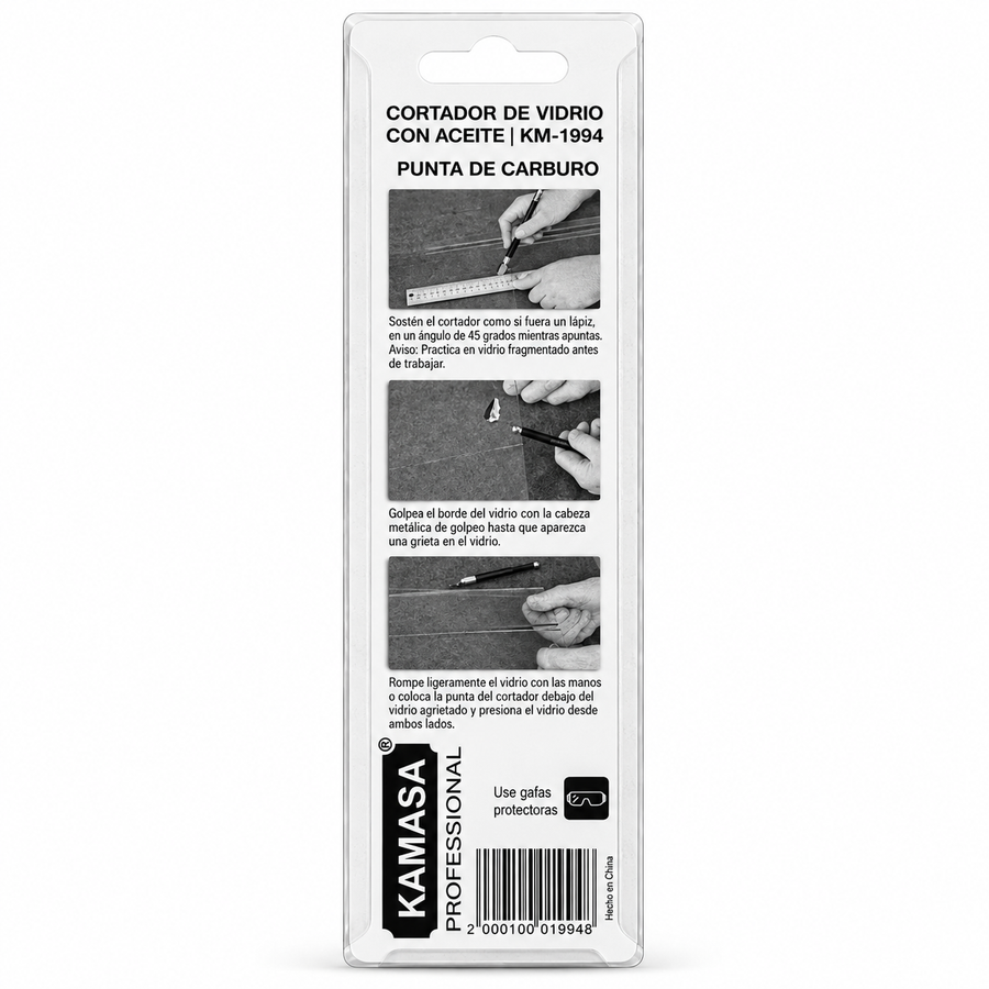 Cortavidrios Manual Dorado para Vidrio