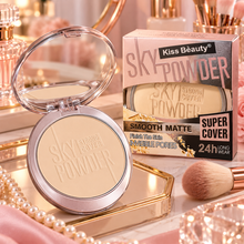 Polvo Compacto Kiss Beauty Sky Matte Super Cover Tono 02
