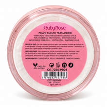 Polvo Suelto Ruby Rose Powder Pro Traslúcido Mate