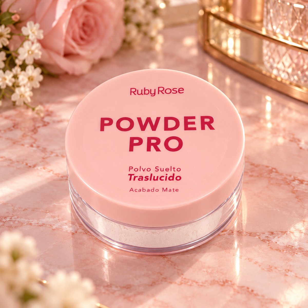Polvo Suelto Ruby Rose Powder Pro Traslúcido Mate