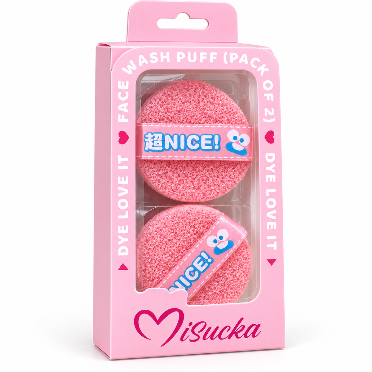Set de 2 Esponjas Faciales Misucka Face Wash Puff