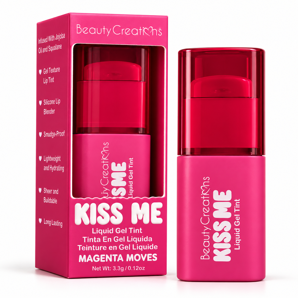 Tinta Labial Beauty Creations Kiss Me Magenta Moves