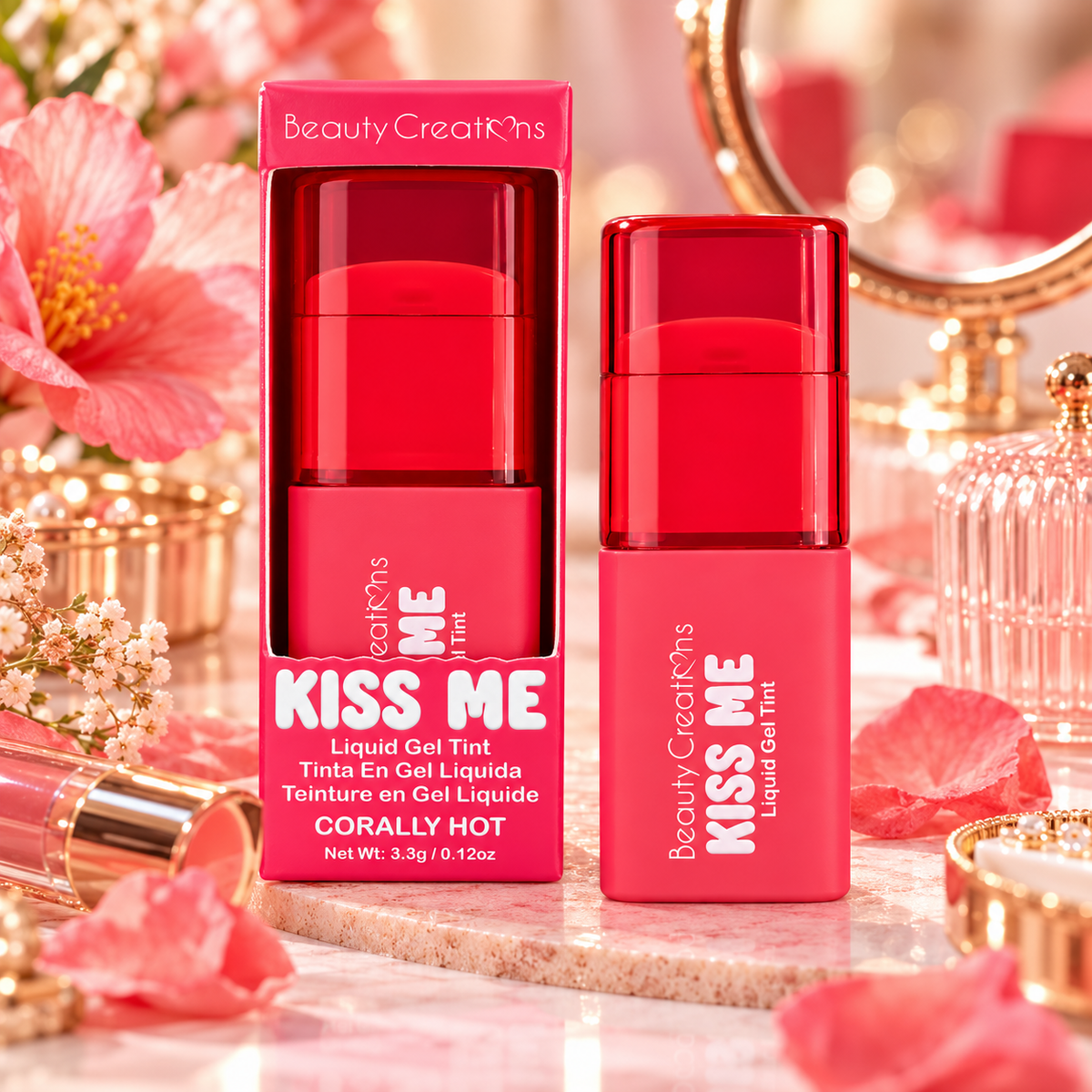 Tinta Labial Beauty Creations Kiss Me Corally Hot