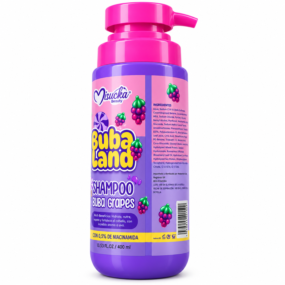 Shampoo Misucka Buba Land Buba Grapes 400 ml