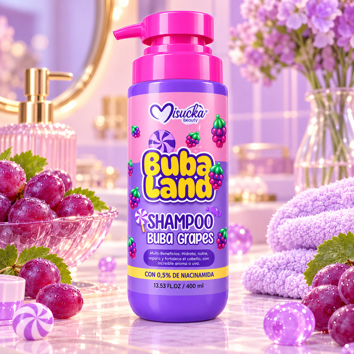 Shampoo Misucka Buba Land Buba Grapes 400 ml