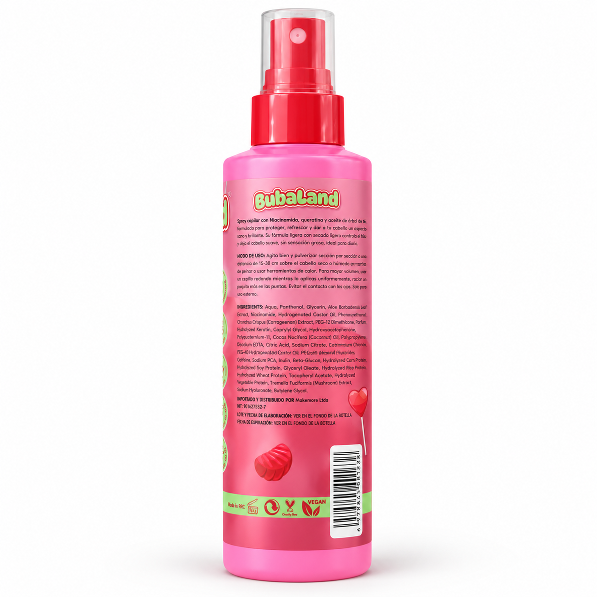 Protector Térmico y Desenredante Misucka Buba Land Buba Gum 180 ml