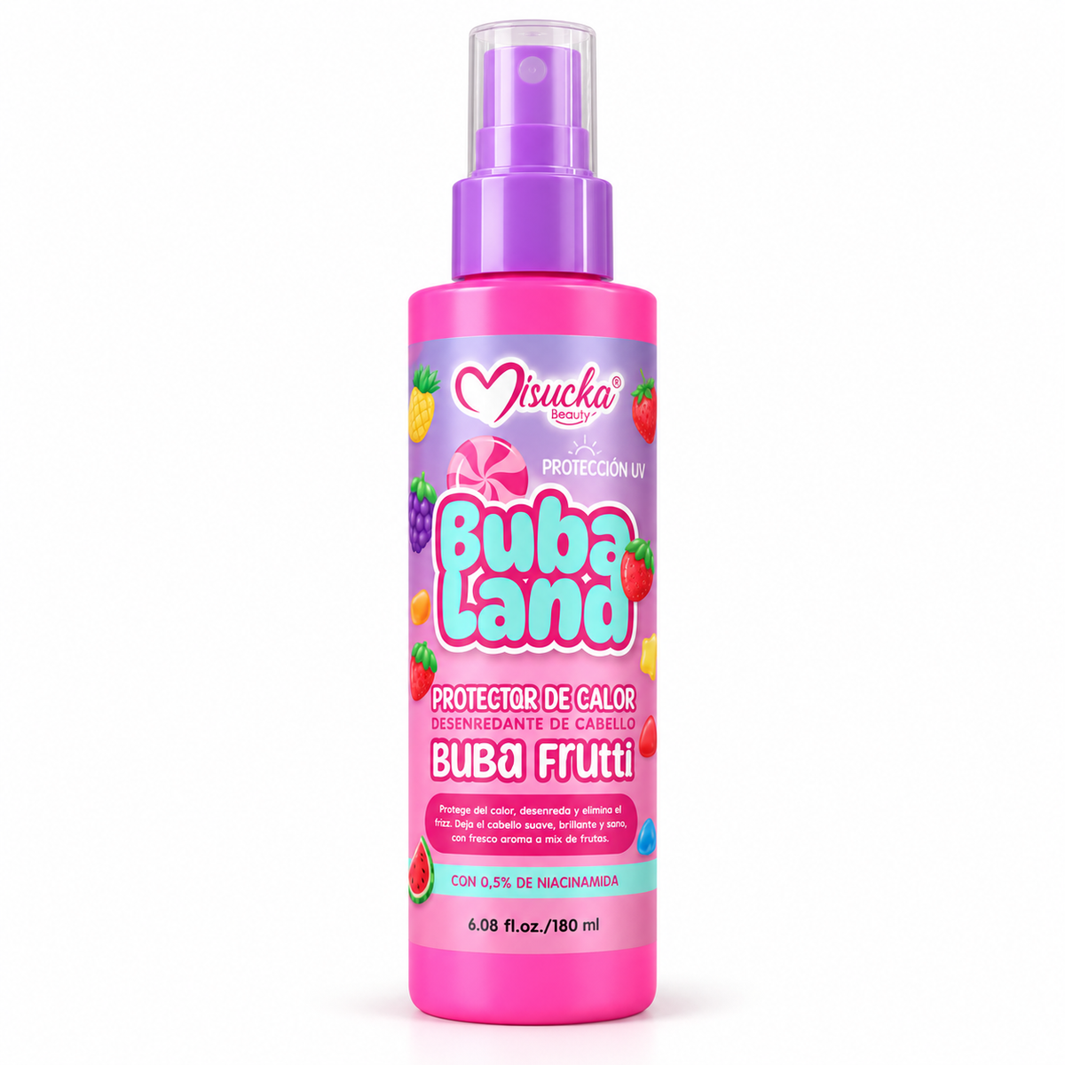 Protector Térmico y Desenredante Misucka Buba Land Buba Frutti 180 ml