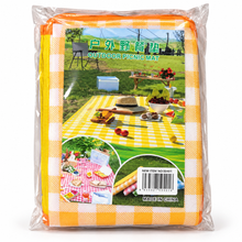 Manta Plegable para Picnic Naranja a Cuadros