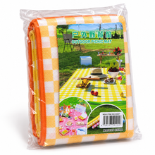 Manta Plegable para Picnic Naranja a Cuadros
