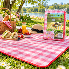 Manta Plegable para Picnic Roja a Cuadros