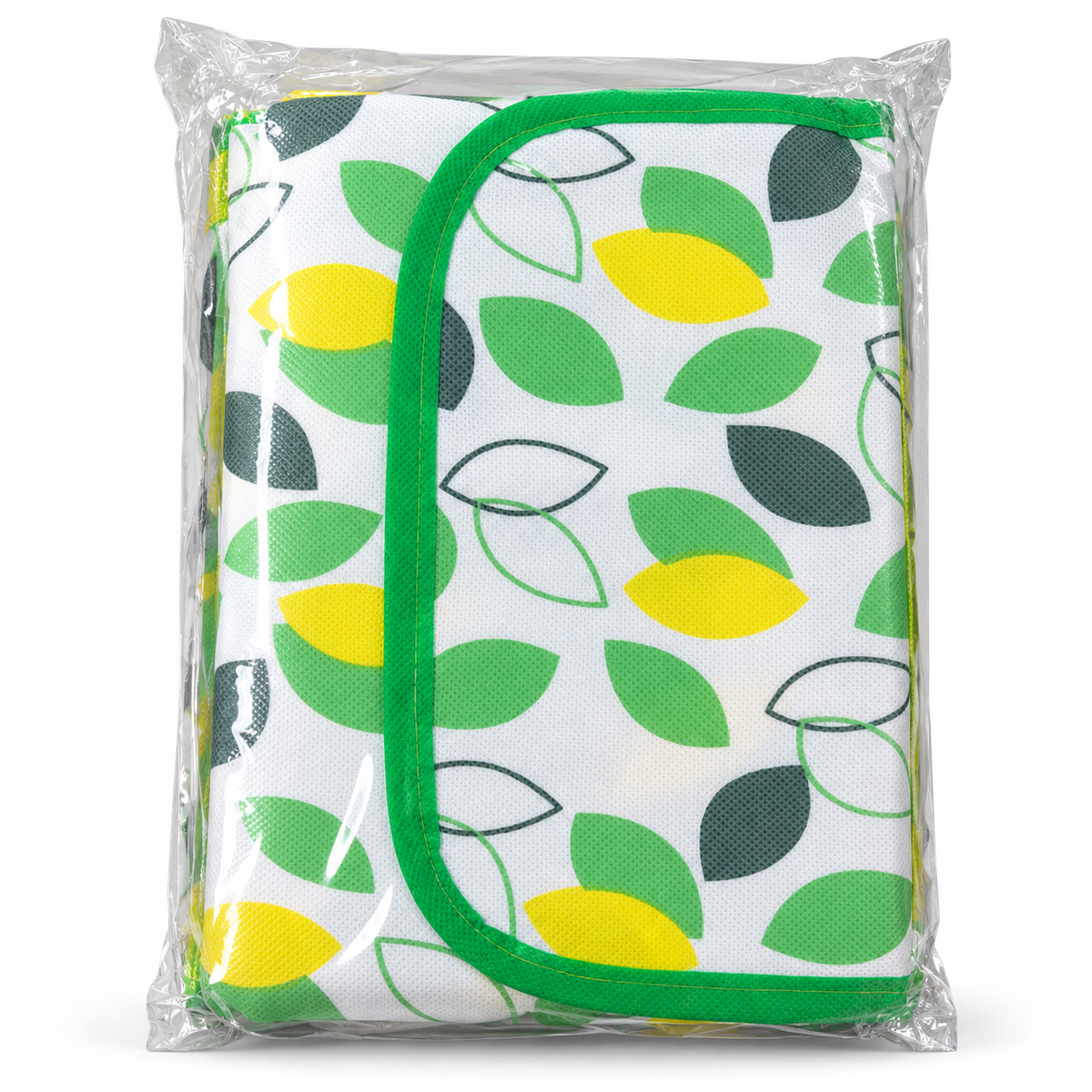Manta Plegable para Picnic Verde con Hojas