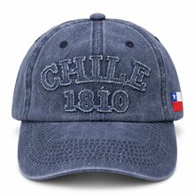 Gorro Jockey Bordado Chile 1810 Azul