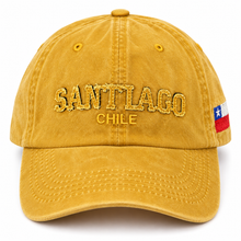 Gorro Jockey Bordado Santiago Chile Mostaza