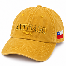 Gorro Jockey Bordado Santiago Chile Mostaza