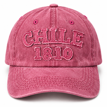 Gorro Jockey Bordado Chile 1810 Burdeo