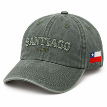 Gorro Jockey Bordado Santiago Chile Verde