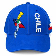 Gorro Jockey Bordado Chile Azul Rey