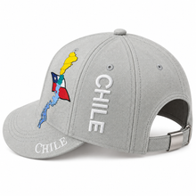 Gorro Jockey Bordado Chile Gris