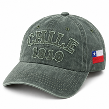 Gorro Jockey Bordado Chile 1810 Verde
