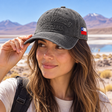 Gorro Jockey Bordado San Pedro de Atacama Gris