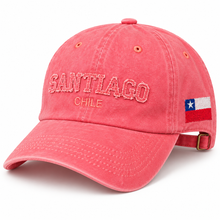 Gorro Jockey Bordado Santiago Chile Coral