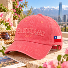 Gorro Jockey Bordado Santiago Chile Coral