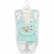 Set de Ajuar para Bebé 8 Piezas Osito Azul Talla 3–6 meses