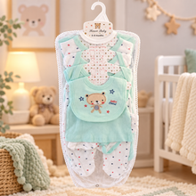Set de Ajuar para Bebé 8 Piezas Osito Azul Talla 3–6 meses