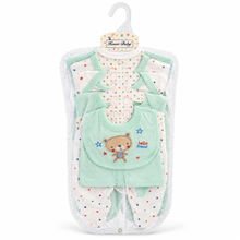Set de Ajuar para Bebé 8 Piezas Osito Azul Talla 6–9 meses