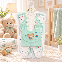Set de Ajuar para Bebé 8 Piezas Osito Azul Talla 6–9 meses