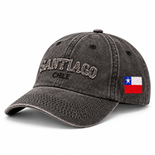 Gorro Jockey Bordado Santiago Chile Gris