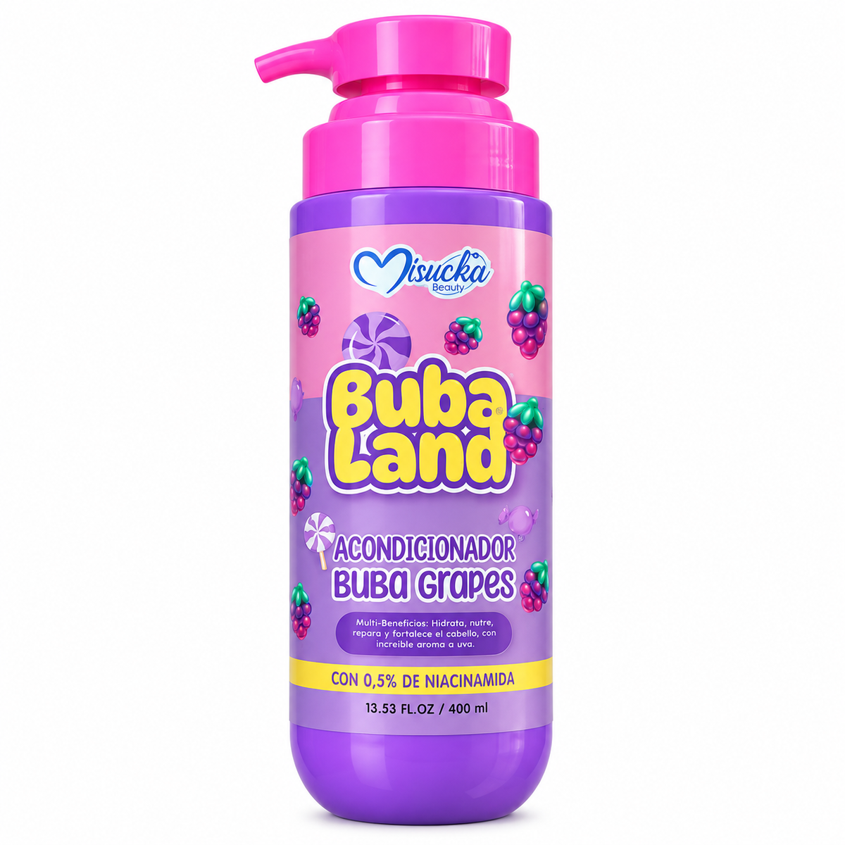 Acondicionador Misucka Buba Land Buba Grapes 400 ml
