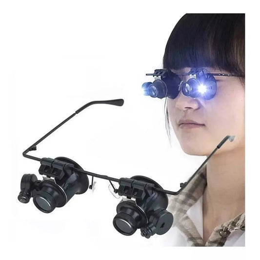Lentes Lupa Con Luz Led Laterales