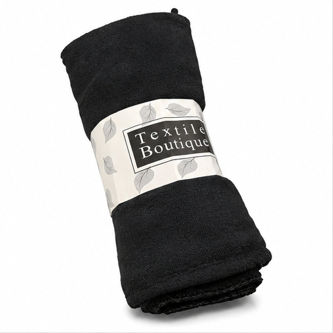 Toalla de microfibra Textile Boutique color Negro