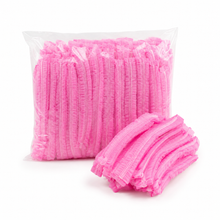 Cofia Gorro Para el Cabello Desechable Rosa 100 Unidades - imagen principal