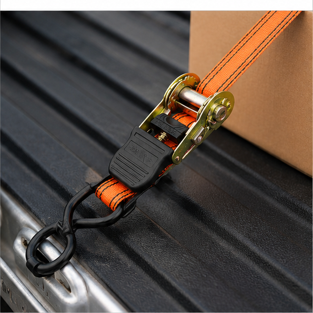 Juego 2 Eslingas Cinta De Amarre Con Ratchet 1puLG X 15ft - vista 4 del producto