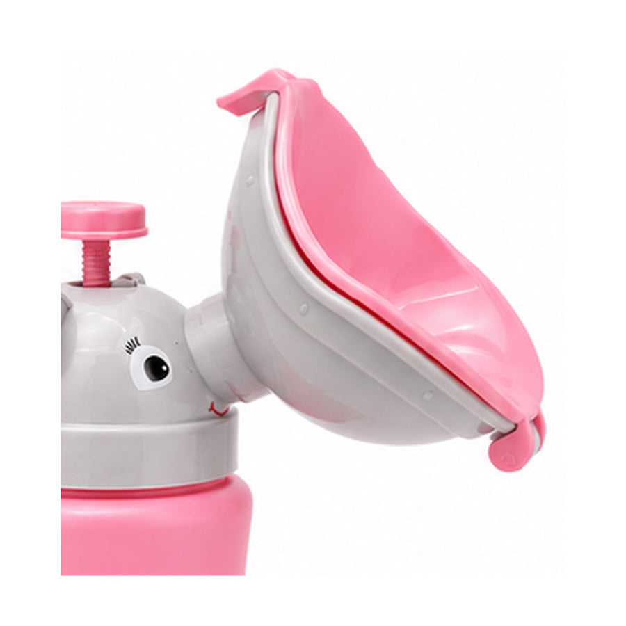 Urinario portatil para niña color rosado - detalle del producto