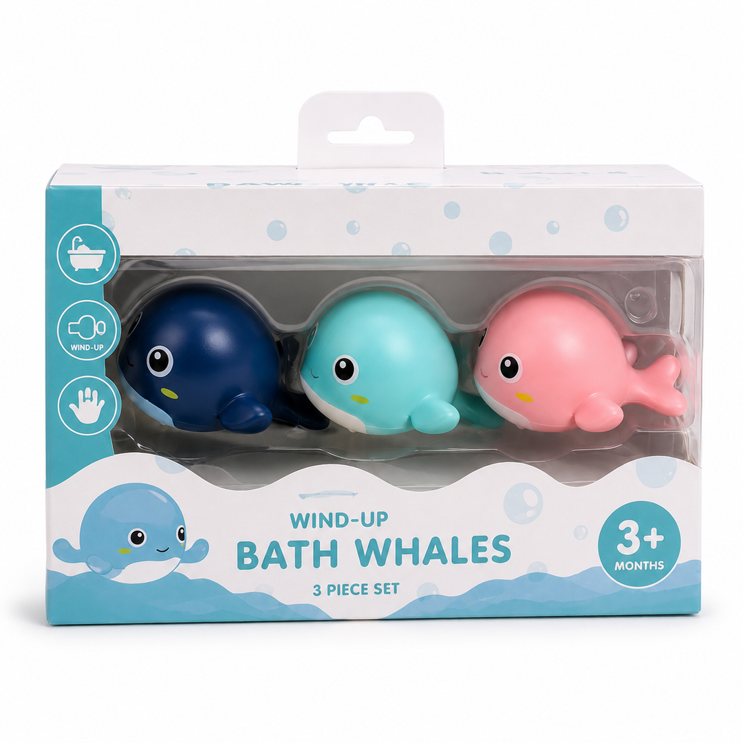 Pack 3 Juguete De Baño Acuático Ballena Bebes, Niños Y Niñas - detalle del producto