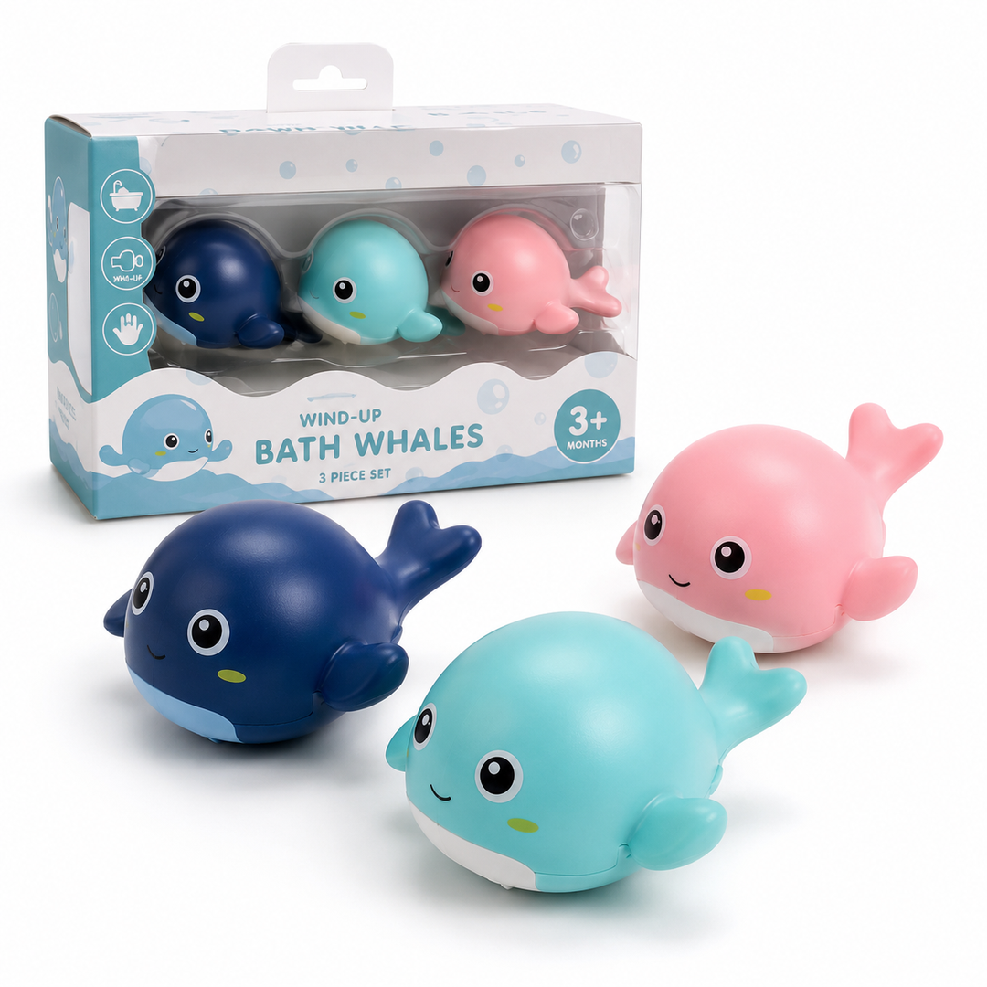 Pack 3 Juguete De Baño Acuático Ballena Bebes, Niños Y Niñas - vista 3 del producto