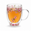 Taza Para Café o Té Doble Fondo Diseño Flores