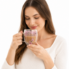 Taza Para Café o Té Doble Fondo Diseño Flores